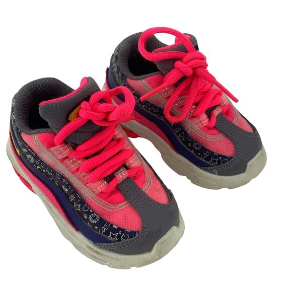 Nike Air Max 95 GS Baby Sneakers Gray/Pink Size 5 Synthetic Preowned - Picture 1 of 8